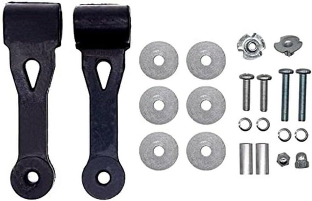 Kapvergrendeling Grasmaaier - Motorkap Sluiting - Onderhoud Gazonmaaier - Inclusief Bevestigingsmateriaal - 10 x 10 x 1 cm - Zwart