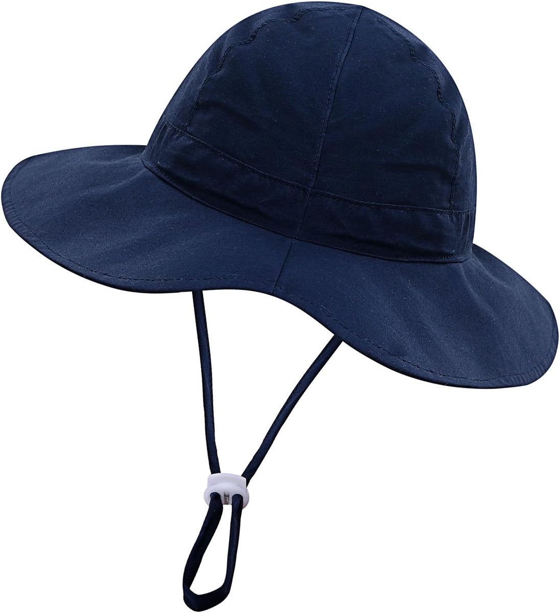 Baby Zonnehoed - Peuter Zomerhoed - Bescherming Tegen Zon - UV Bescherming - 6-18 Maanden - Donkerblauw