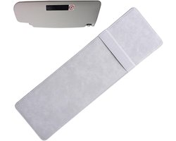 Zonneklep Verlenger Auto - Zonnescherm Uitbreiding Rijden - Zicht Verbeteren - Geïntegreerd Opbergvak - 38 x 11.6 cm - Grijs
