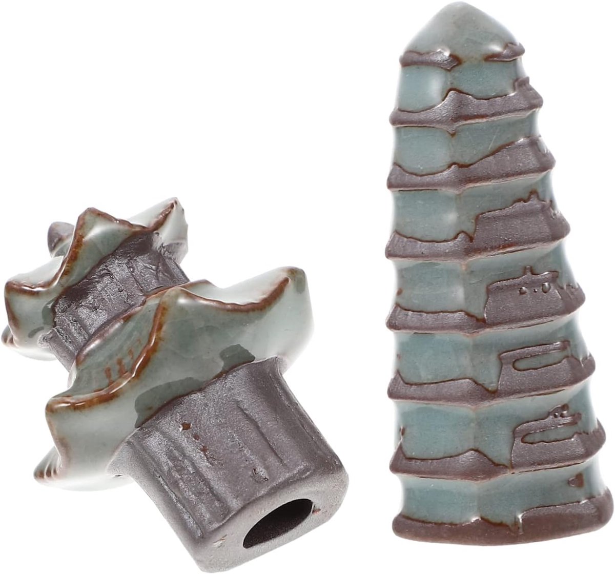 Keramische Bloempot Ornament - Tuindecoratie Beeldje - Bloempot Versieren - Creatieve Vorm - 2.5X5.5CM - Zoals Getoond