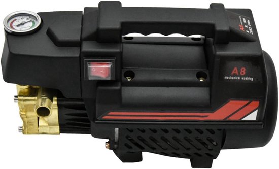 Hogedrukreiniger - Auto Wasmachine Pomp - Auto Reinigen - Koperen Kern Motor - 1800W - Zwart — afbeelding 5