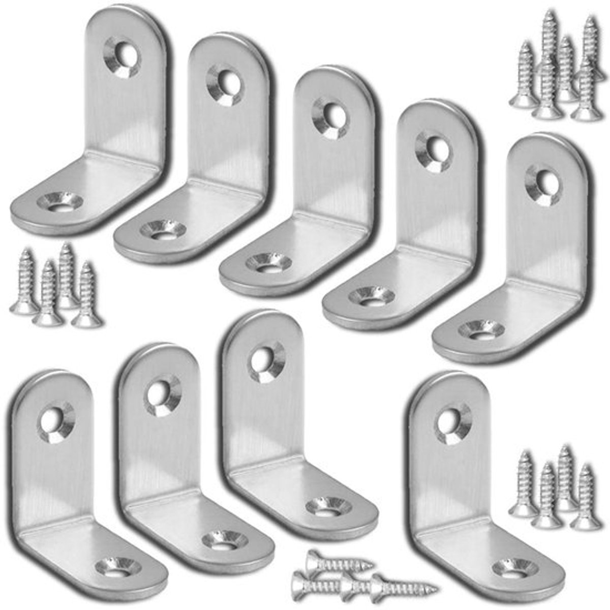 IMstore - Hoekverbinders - 25 Stuks - 90 Graden Klamp - Zilver -Perfect voor