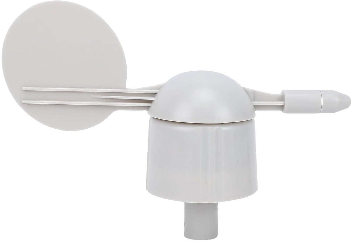 Windrichtingsensor Weermeter - Windvaan Meetinstrument - Meteorologisch Station - Passieve Componenten - 20 x 13 x 6 cm - Grijs