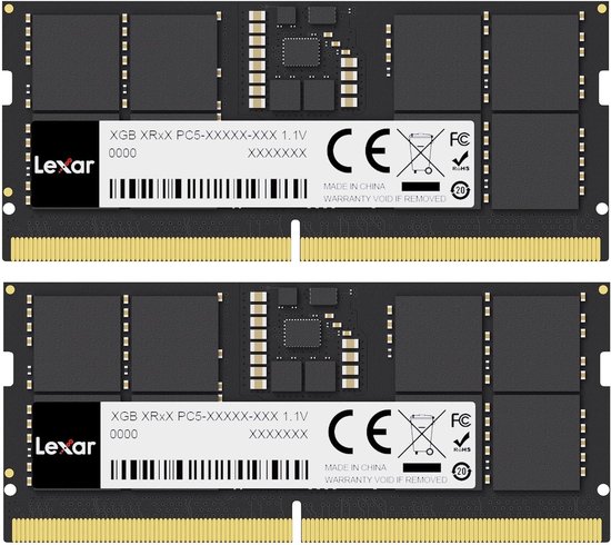 Lexar LD5S16G56C46ST-BGD - DDR5 - 32GB: 2 x16 GB - SODIMM - 5600 MHz