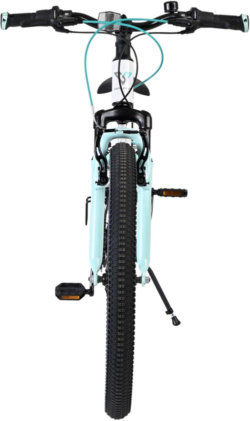 Volare Boost Kinderfiets - 24 inch - 21 Speed - Wit/Mintgroen van Volare — afbeelding 4
