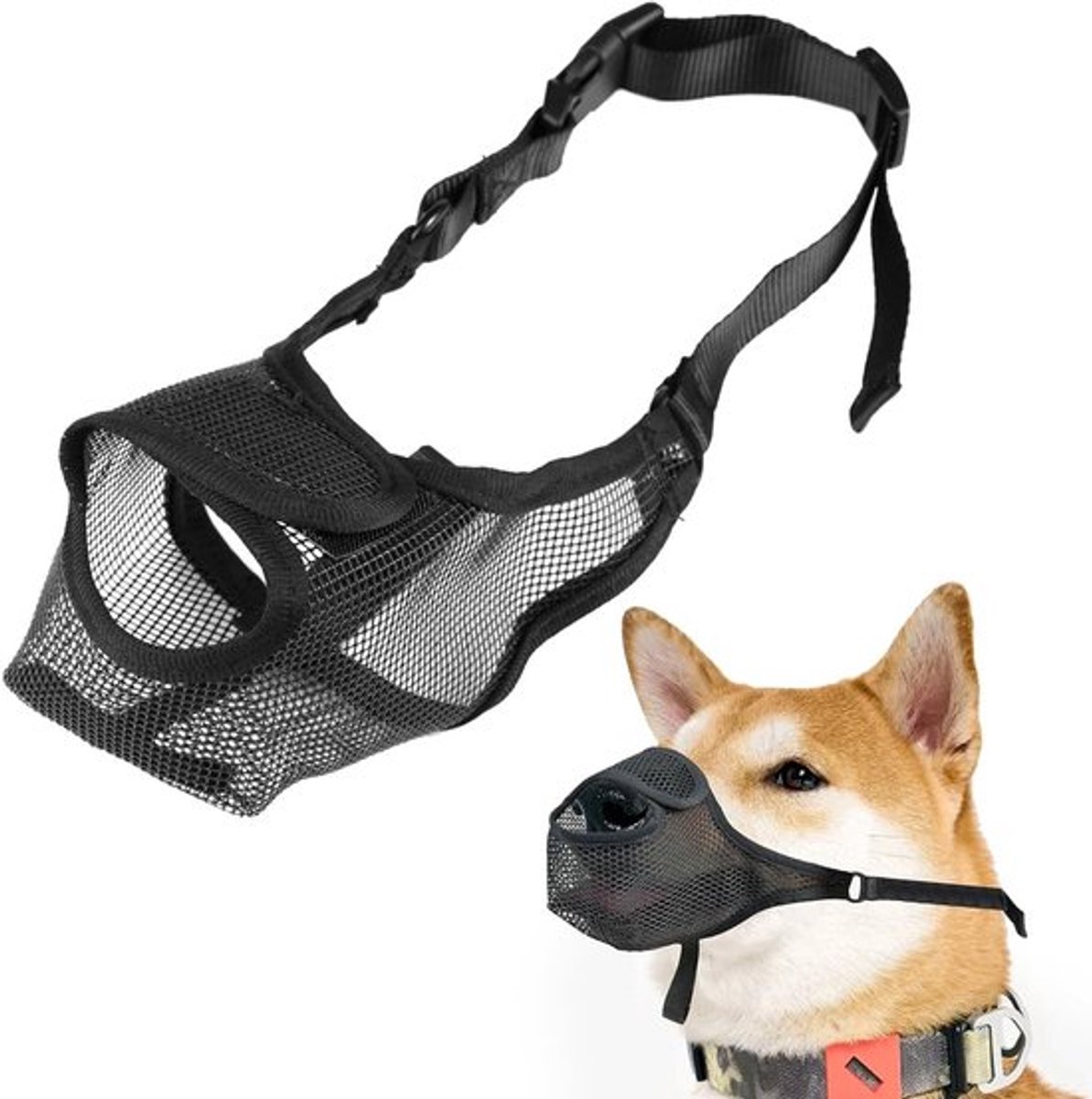 Allecto Plus - Medium honden - Hondenmuilkorf met ventilatiemesh
