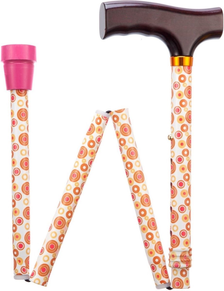 Opvouwbare wandelstok - Circles 76 - 89 cm