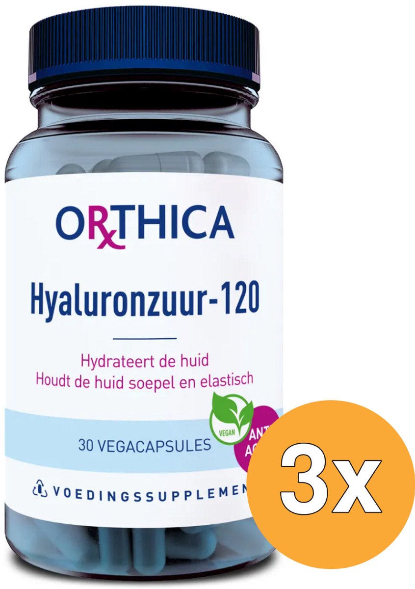 3x Orthica Hyaluronzuur 120 (30 vega capsules)