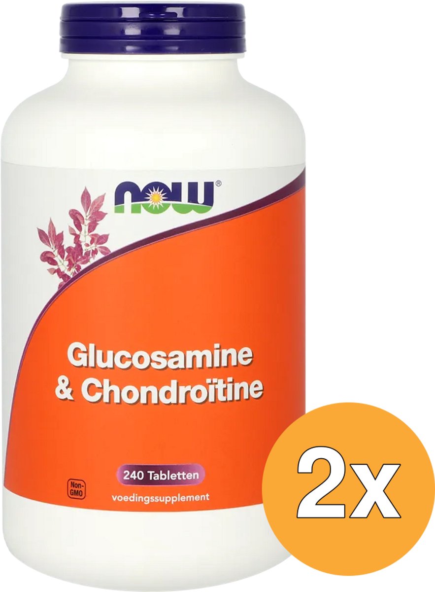 2x Now Glucosamine & Chondroïtine (240 tabletten)