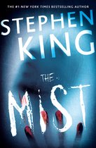 Boekomslag van 'The Mist' met de titel en de naam van de auteur, Stephen King. Er is een hand zichtbaar met rode vingerafdrukken.