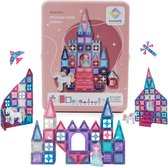 LearnetiQ Prinsessen Mini Magnetic Tiles - Travel Set - 54 Stuks – Magnetisch Speelgoed – Reisset - Speelgoed voor onderweg - Speelgoed voor in de auto in het vliegtuig - Compatibel met Magna Tiles Travel Set – Mini Tiles - Speelgoed Cadeau