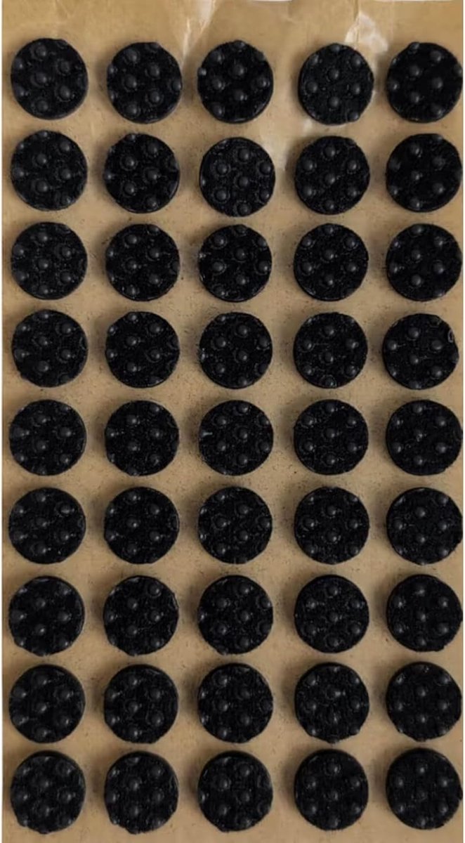 Viltdoppen - Meubelglijders - Vloer Beschermen - Zelfklevend - Ø 28 mm - Zwart