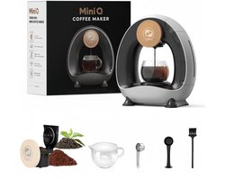Mini Koffiemachine - Zilvergrijs - Snel en Vers Koffiezetten - Intelligent Temperatuurreguleringssysteem - Voor Thuis en Kantoor