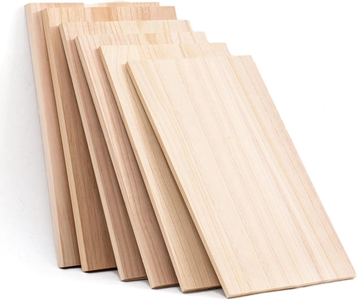Houten planken - Knutselhout onbewerkt - Doe-het-zelf projecten - Glad oppervlak - 100x35 cm - Natuurlijk hout