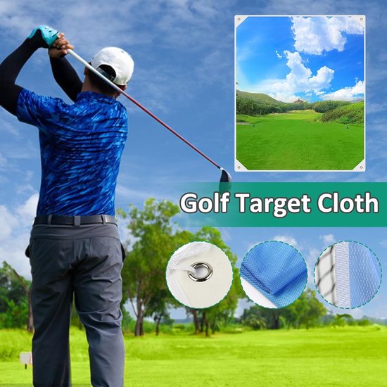 Golf Trainingshulpmiddel - Oefendoek Slag - Golf Slagen Oefenen - Waterbestendig Flanel - 180x150 cm - Enkel Attribuut van GOLF — afbeelding 2