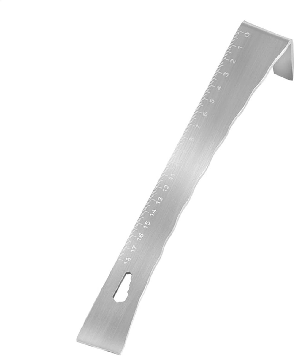 Multifunctioneel Gereedschap - Platte Staaf - Klus Klussen - Met Meetschaal - 25.8 cm - Roestvrij Staal