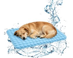 M 60 x 50 CM Koelmat Voor Huisdieren | Ademend Zacht Rusttapijt Kattenkoelkussen | Opvouwbaar En Wasbaar | Voor Honden & Katten | Geschikt Voor Kittenmand Vloer Bank Thuis En Reizen | Verkoelend Comfortabel Zomer Accessoire| Cyslmuk®