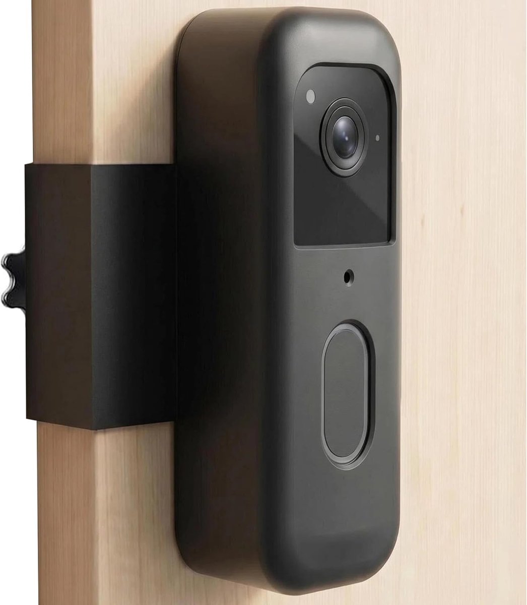 Deurbel Bevestiging - Deurhouder Camera - Veilige Beveiliging - Anti-diefstal Ontwerp - 15.2 cm Hoogte - Zwart