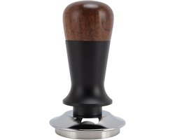 Koffie Tamper - Espresso Pers - Espresso Bereiden - Verstelbare Druk - 51 mm - Walnoot