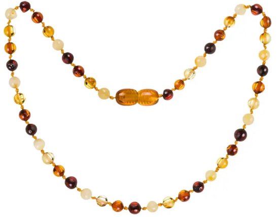 Baby Natura - Barnsteen ketting - Baby/peuter - Multi - 32 cm van Merkloos — afbeelding 2