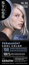 SYOSS Permanent Coloration 10-55 - Haarverf - Permanente Haarkleuring - Ultra Platina Blond – Grijsdekking – Vermindert Haarbreuk - 1 Stuk