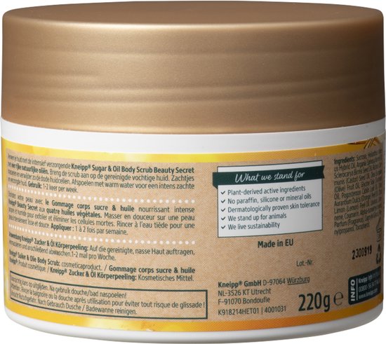 Kneipp Beauty Secret - Sugar & Oil Body Scrub - 200 ml