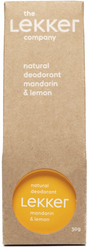 The lekker company deodorant -  Mandarijn & Citroen - 30 ML