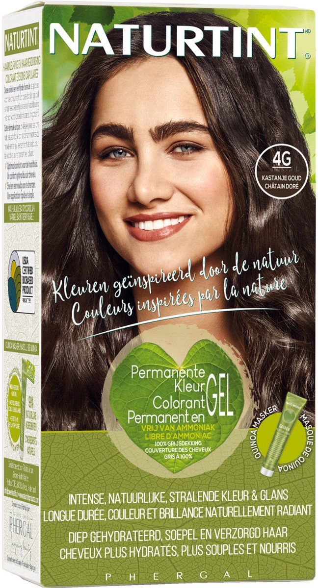 Naturtint Permanente Kleuring 4G Kastanje Goud 160ML