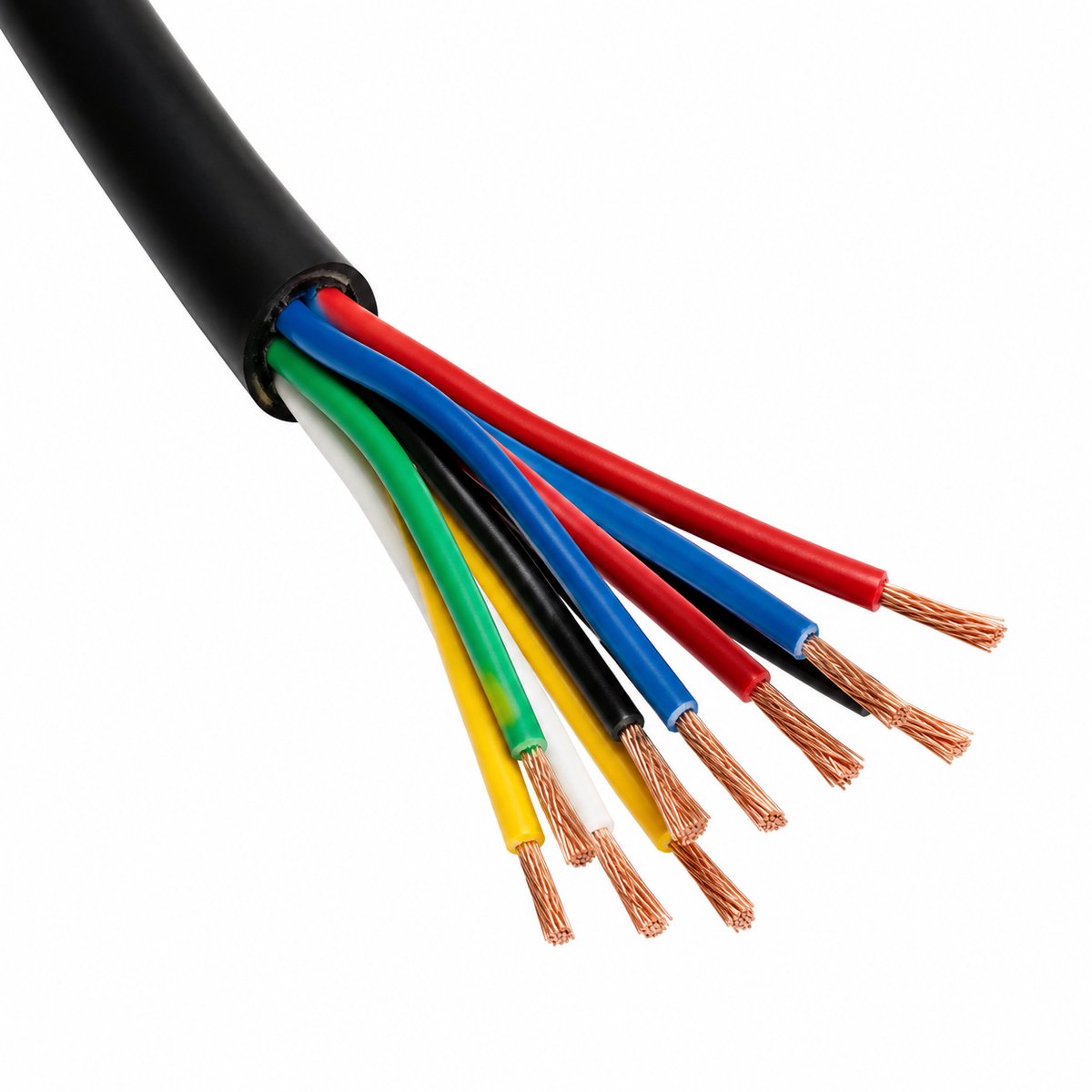 Kabel 13-aderig 12V zwart per meter