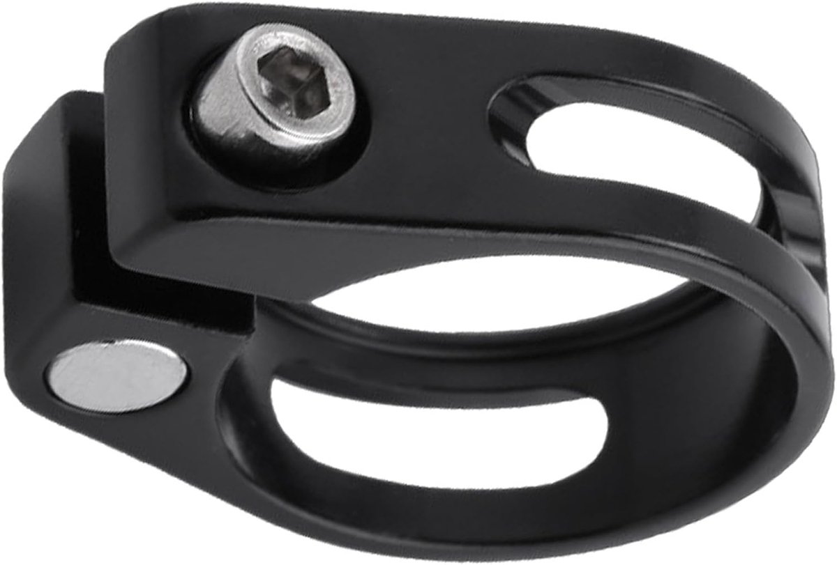Fiets Zadelpenklem - Zadelklem Snelspanner - Zadelhoogte Stellen - Lichtgewicht Aluminium - 28.6 31.8 34.9mm - Zwart