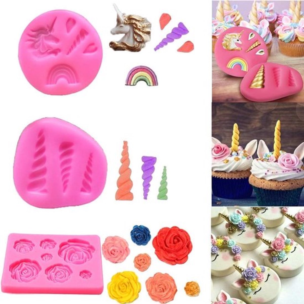 Cake Decoration - DIY Cake Decoration - Mini Unicorn Shape - Unicorn