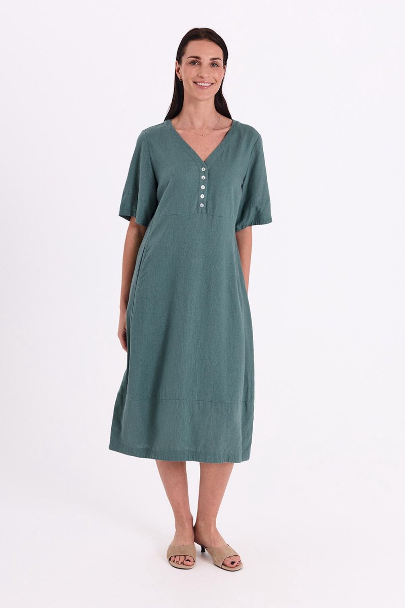 Freequent Jurk Fqlava Dress 207888 Dark Forest Dames Maat - S