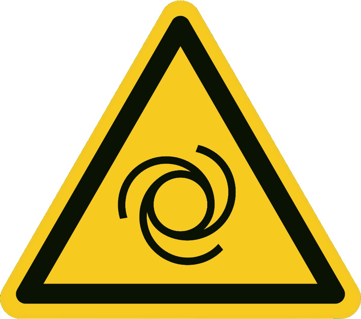 Waarschuwings/Gevaarssticker W018 – Automatisch Opstarten – Sticker – 200x200 mm – NEN3011 – ISO 7010