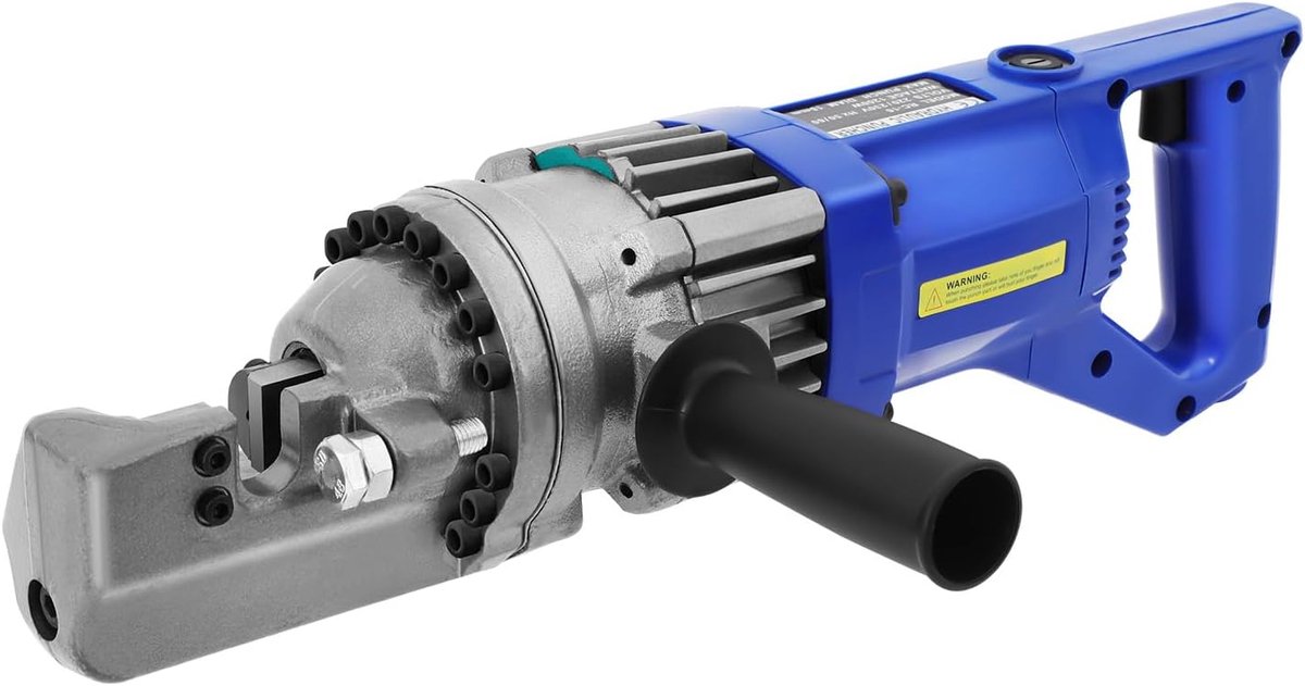Elektrische Staal Snijder - Betonijzer Knipper - Bouwprojecten Uitvoeren - 70 MPa Hydraulisch - 4-16mm - Blauw Zwart