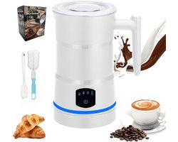 Melkschuimer - Opschuimer - Dranken Bereiden - 4-in-1 Functies - 430 ml - Wit