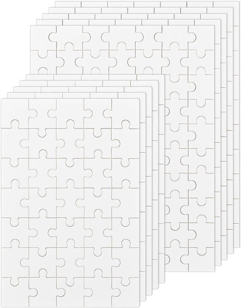 Sublimatiepuzzel blanco's voor volwassenen | - Allecto Plus
