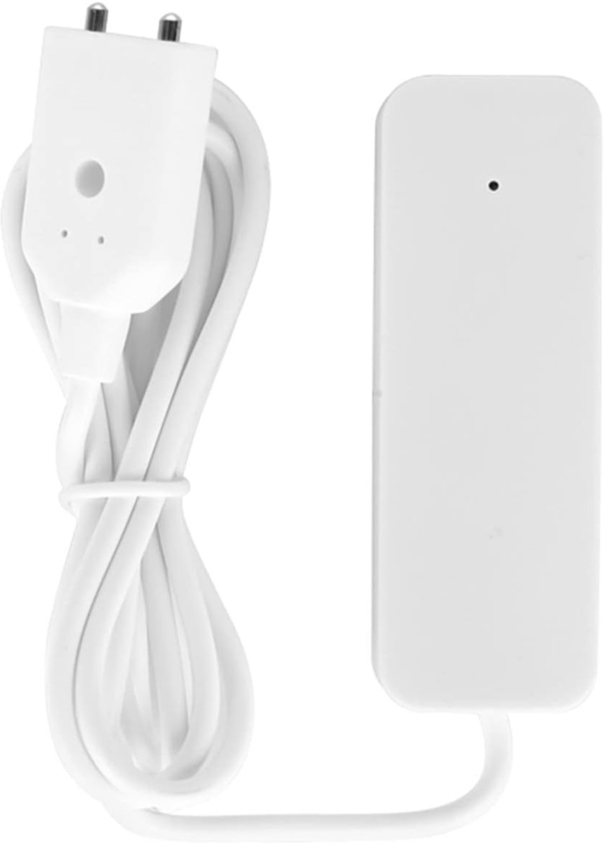Waterlek Detector - Vochtigheidssensor Alarm - Huis Beveiligen - WIFI App Melding - Compact Formaat - Wit