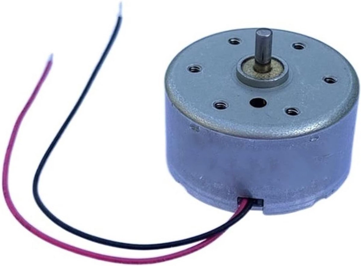 Mini DC Motor - Permanente Magneet Motor - Modelbouw Projecten - Laag Energieverbruik - 24 x 12.4 mm - Metaal