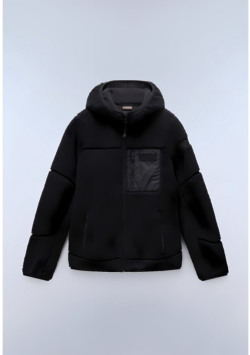 Napapijri dames fleecehoodie Yupik Og H NP0A4I54 -XL Zwart