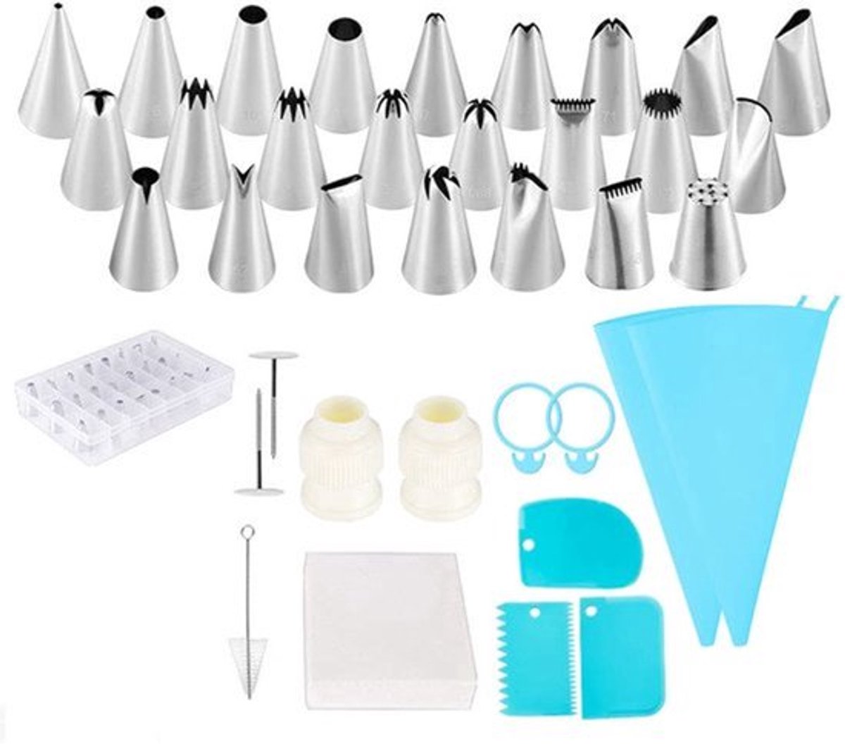 Decoratietips incl. 137 stukken bakkenset voor cake decoreren