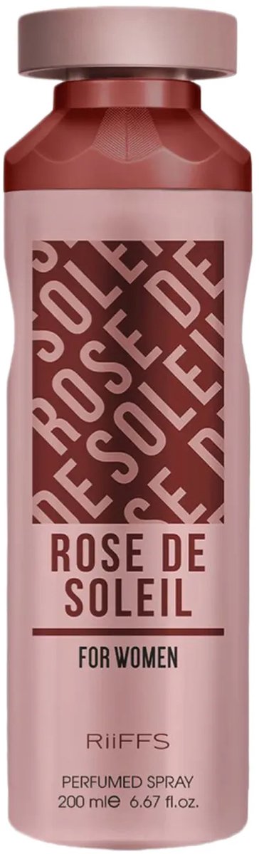riffs- deodrant - perfumed body spray - rose de soleil - 200ml