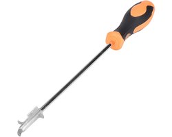 Reinigingshaak Bandensleuf - Autosteentrekker Wielborstel - Onderhoud Banden - Ruisonderdrukking Roestvrij Staal - 35 cm - Zwart