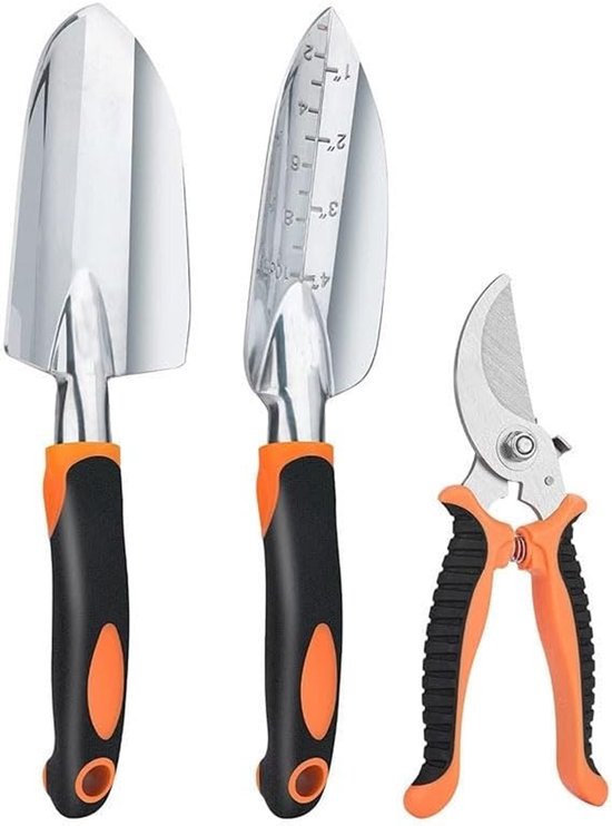 Tuingereedschap Set - Handgereedschap Tuin - Buiten Klussen - Roestvrij Staal - 4-Delig - Geel van Tuingereedschap. — afbeelding 3