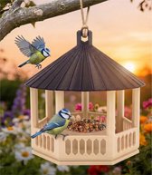 Weerbestendig Vogelvoederhuisje Paviljoen — Vogel voederstation voor Tuin en Balkon — Voedertafel Hangend & Staand