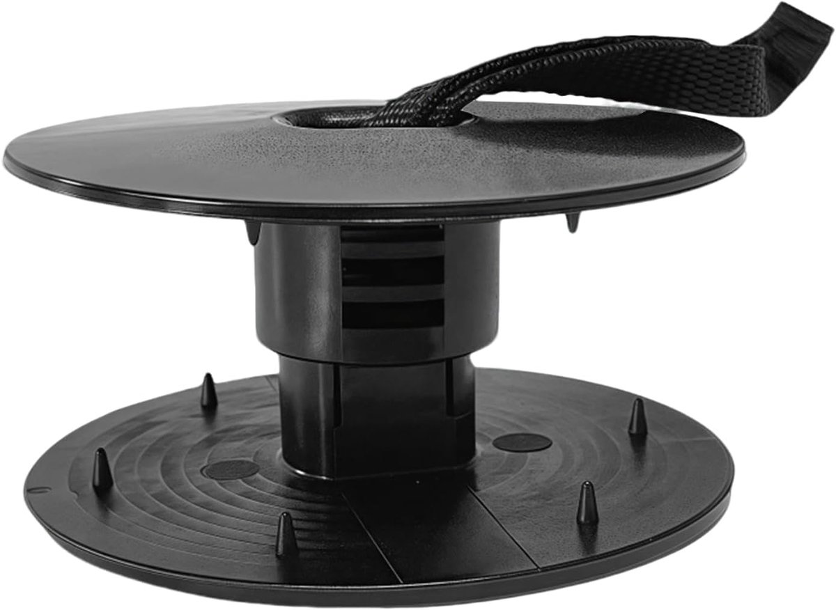 Drijvende Mat Banden - Anker Set - Water Sport Bevestiging - Verstelbare Anti-Verschuiving - 9.1x4.5cm - Zwart