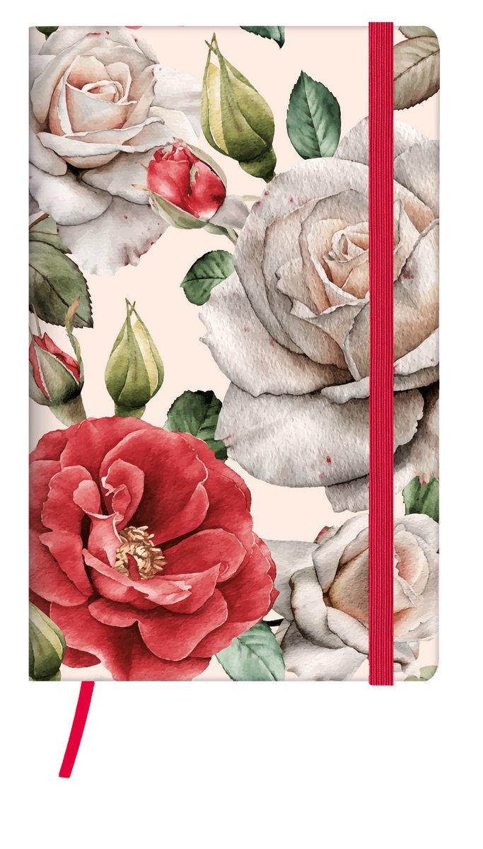Castelli - Zakagenda A6 Lucca 2027 - staande zakagenda – Nederlandstalig – Weekoverzicht (1 week op 2 pagina’s) – 13 maanden – Made in Italy - Full colour omslag bloemen met zachte coating