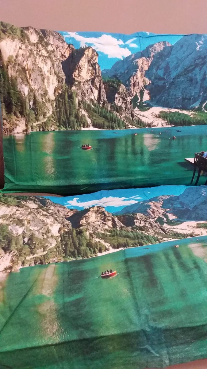 Omgoods - Dekbedovertrek voor Double Bed met Digitale Print, Dieren en Natuur Motief, 100% Katoen, Inclusief 2 Kussenslopen