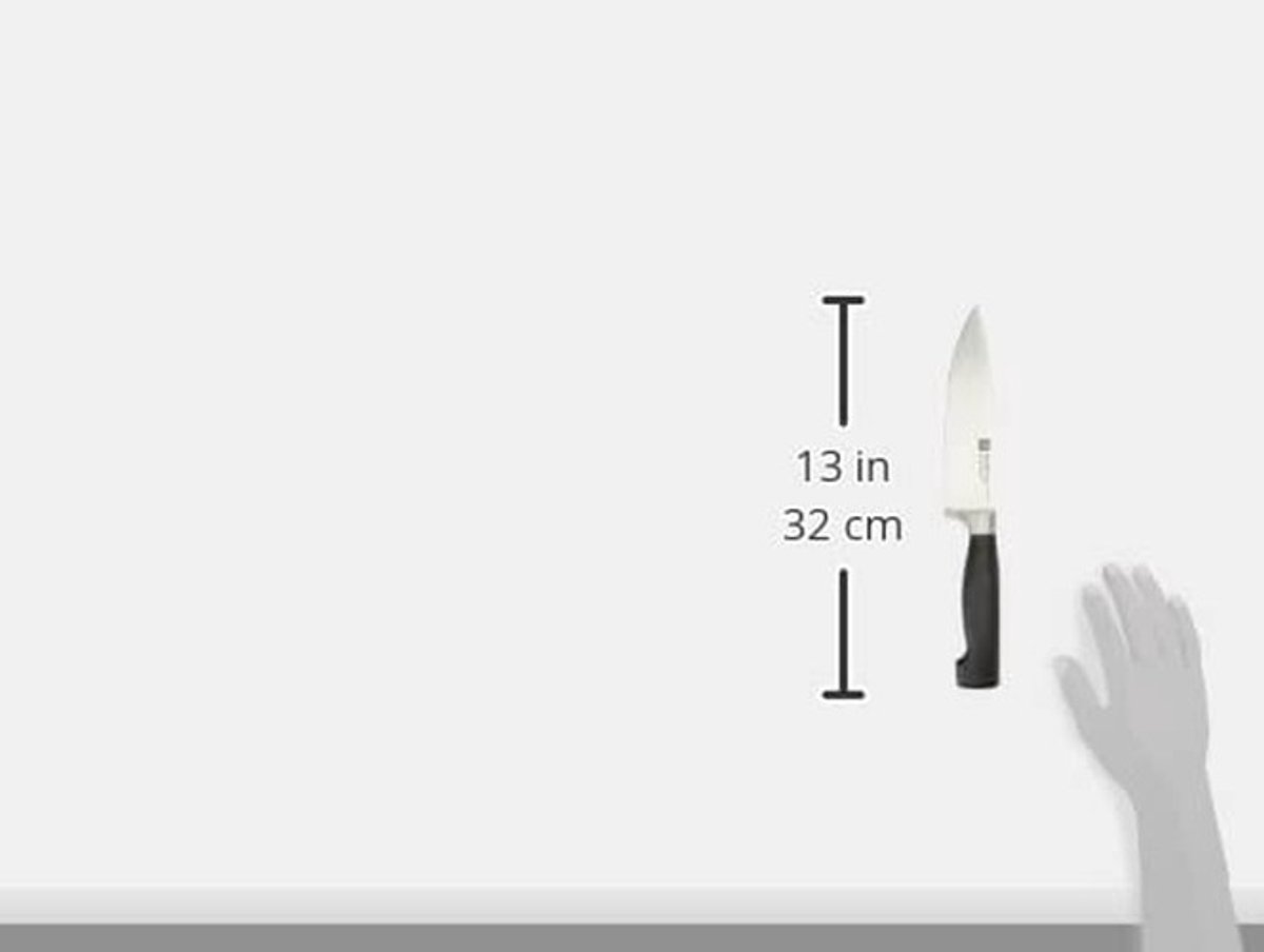 Omgoods - Koksmes 16 cm van Roestvrij Staal met Ergonomische Handgreep