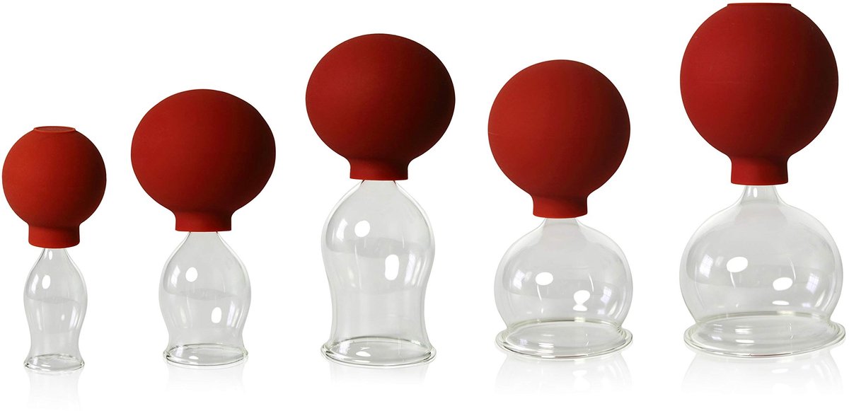 Omgoods - Set van 5 professionele cupping glazen