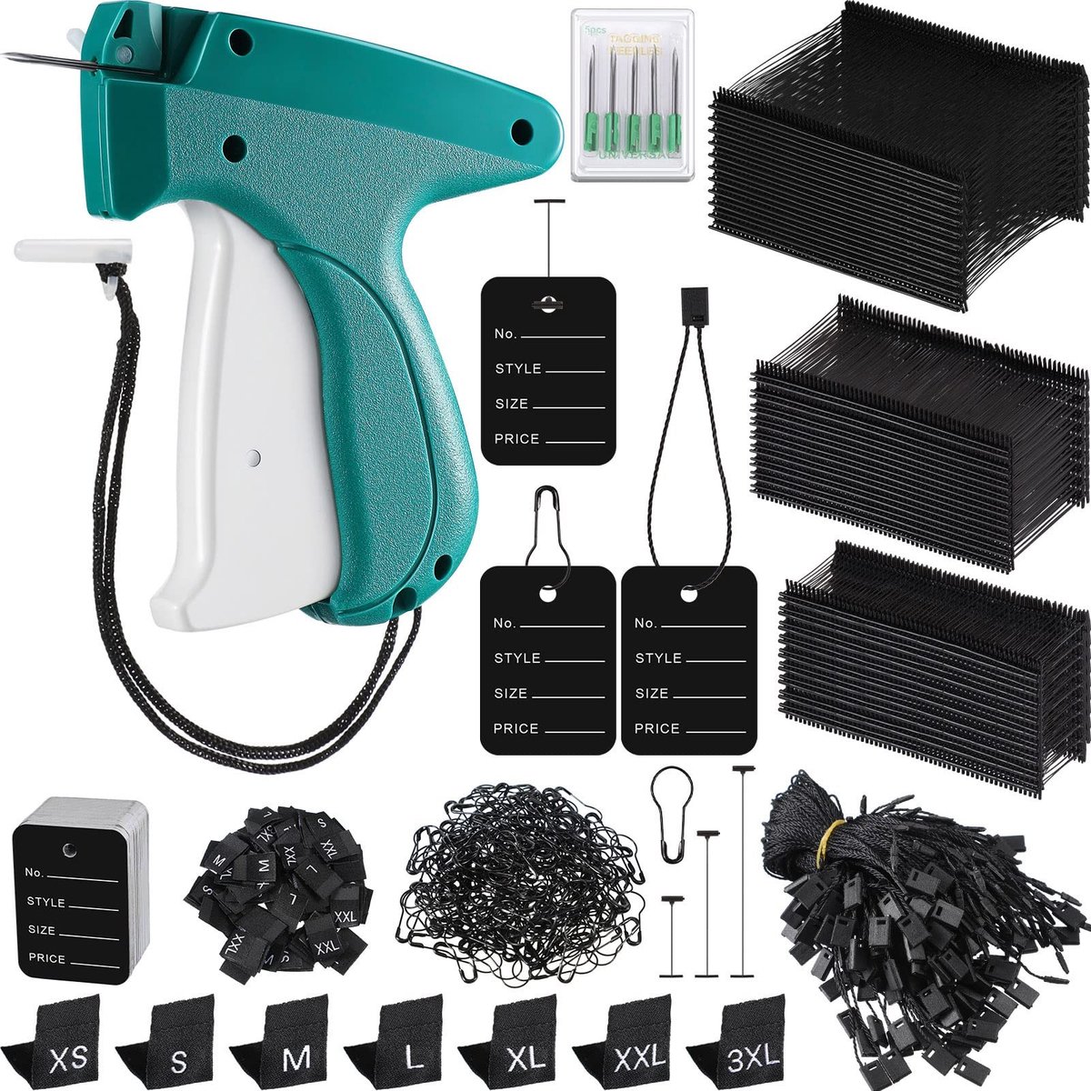 Omgoods - Tagging Gun Set voor Kleding met 3576 Stuks Accessoires